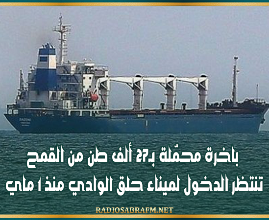باخرة محمّلة بـ27 ألف طن من القمح تنتظر الدخول لميناء حلق الوادي منذ 1 ماي