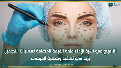 أخصائي: الترفيع في نسبة الأداء على القيمة المضافة لعمليات التجميل يزيد في تعقيد وضعية المرضى