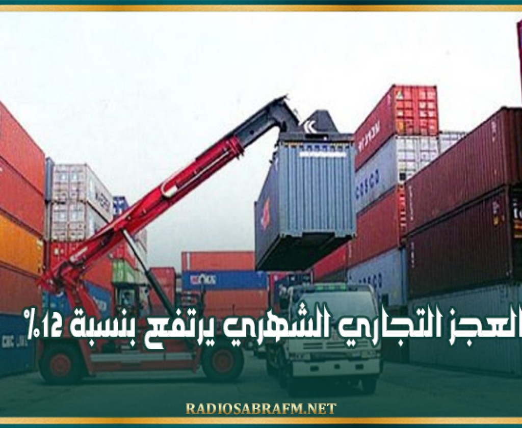 العجز التجاري الشهري يرتفع بنسبة 12 %