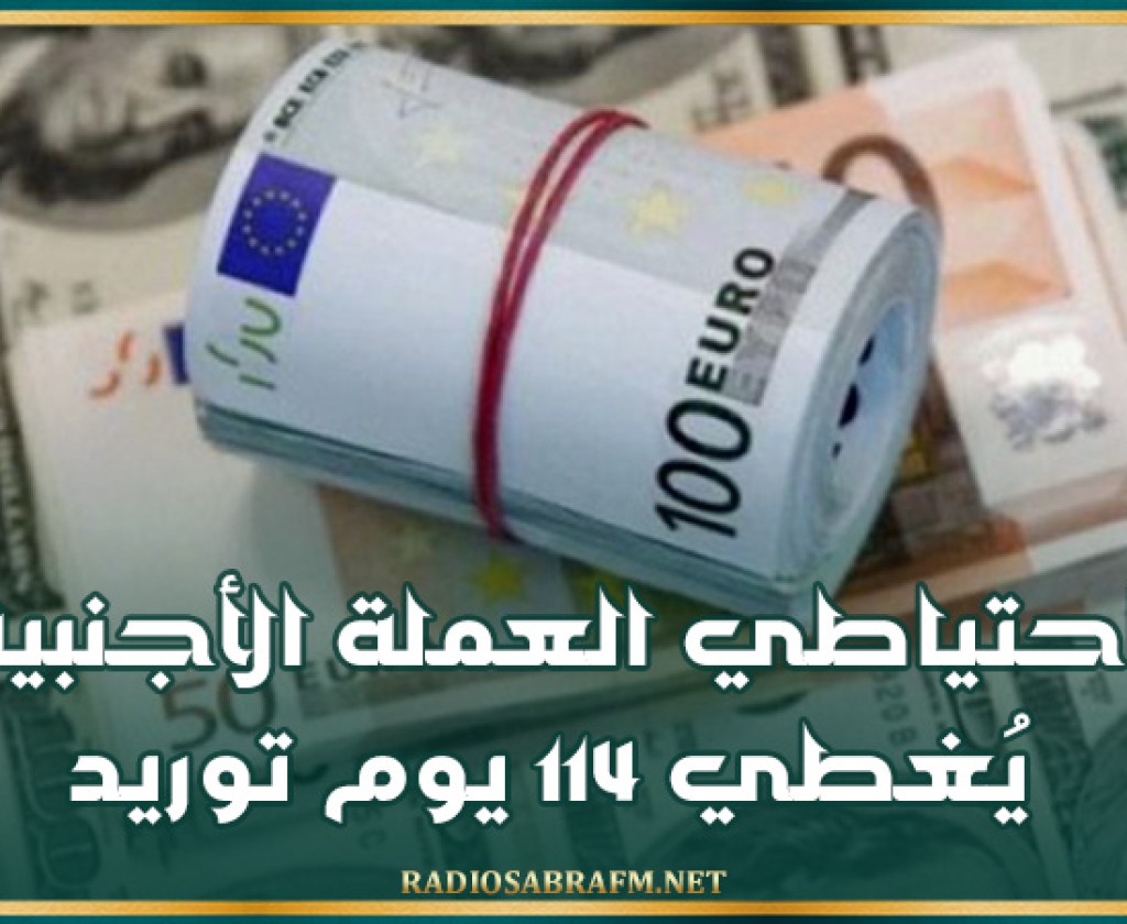 احتياطي العملة الأجنبية يُغطي 114 يوم توريد