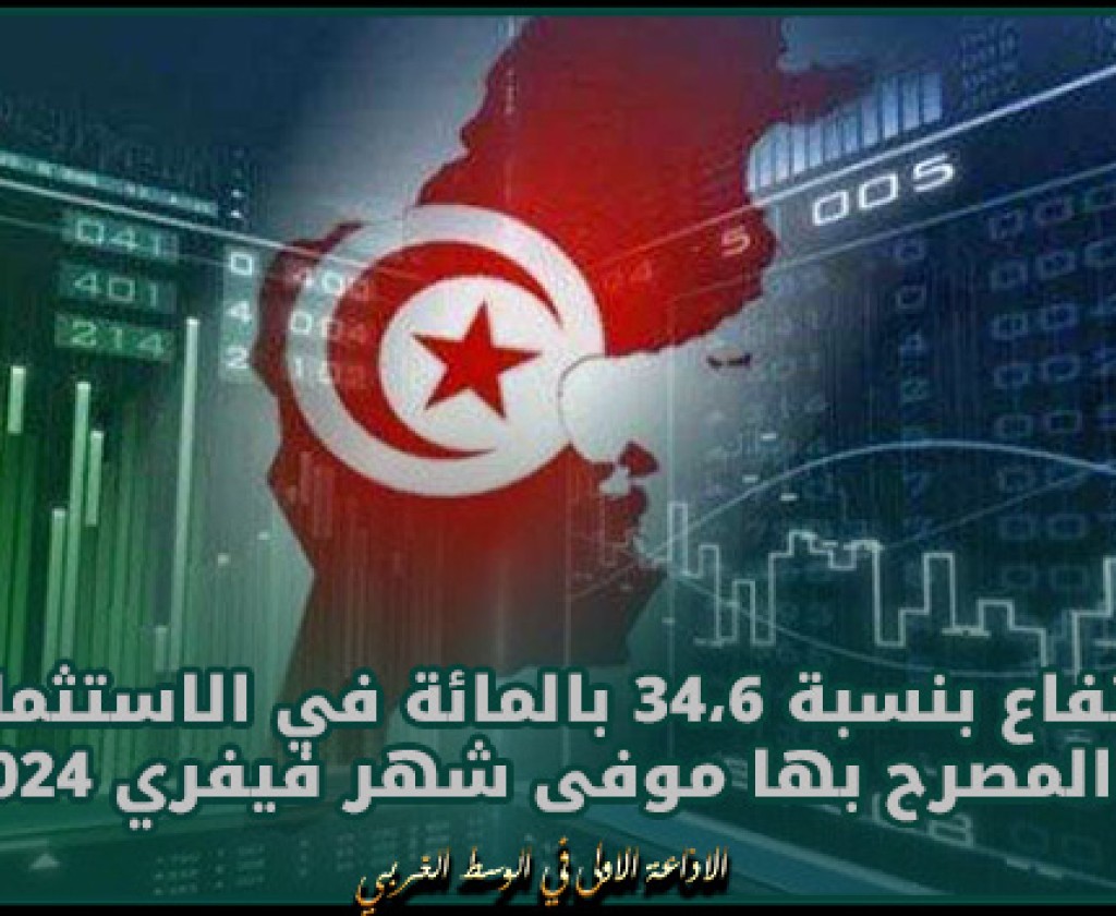 وكالة النهوض بالاستثمار الخارجي: ارتفاع بنسبة 34،6 بالمائة في الاستثمارات المصرح بها موفى شهر فيفري 2024