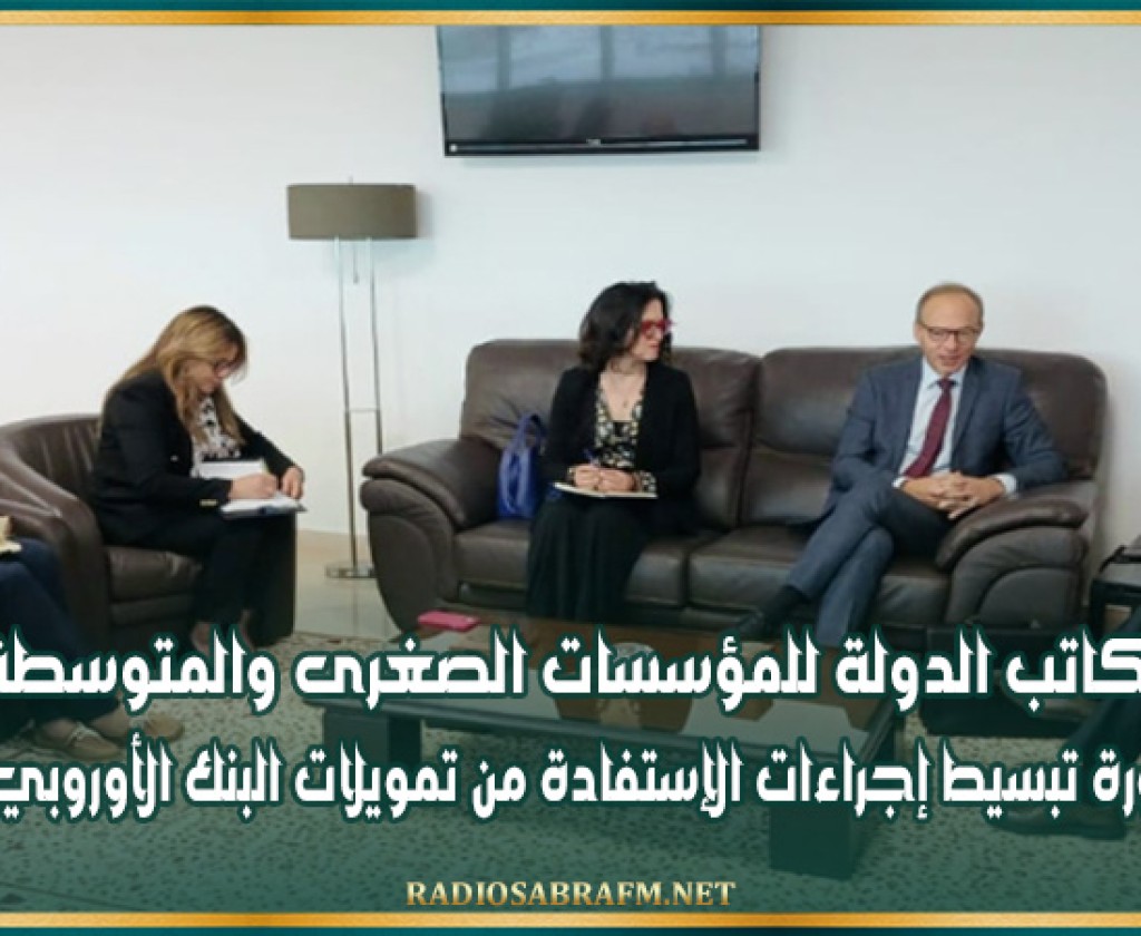 كاتب الدولة للمؤسسات الصغرى والمتوسطة يؤكد ضرورة تبسيط إجراءات الإستفادة من تمويلات البنك الأوروبي للاستثمار