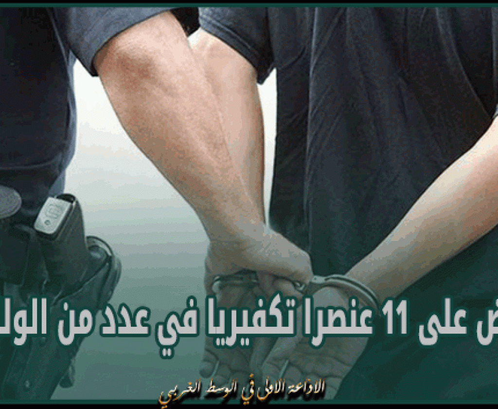 القبض على 11 عنصرا تكفيريا في عدد من الولايات