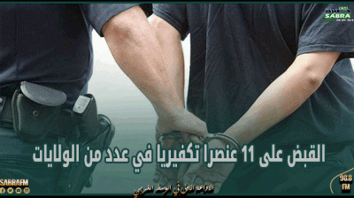 القبض على 11 عنصرا تكفيريا في عدد من الولايات