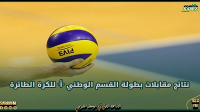 نتائج مقابلات بطولة القسم الوطني "أ" للكرة الطائرة