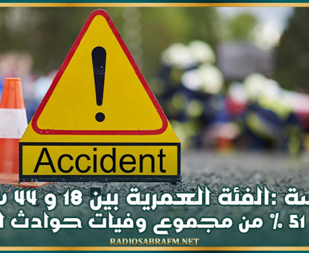 دراسة :الفئة العمرية بين 18 و44 سنة تمثل 51 % من مجموع قتلى حوادث المرور