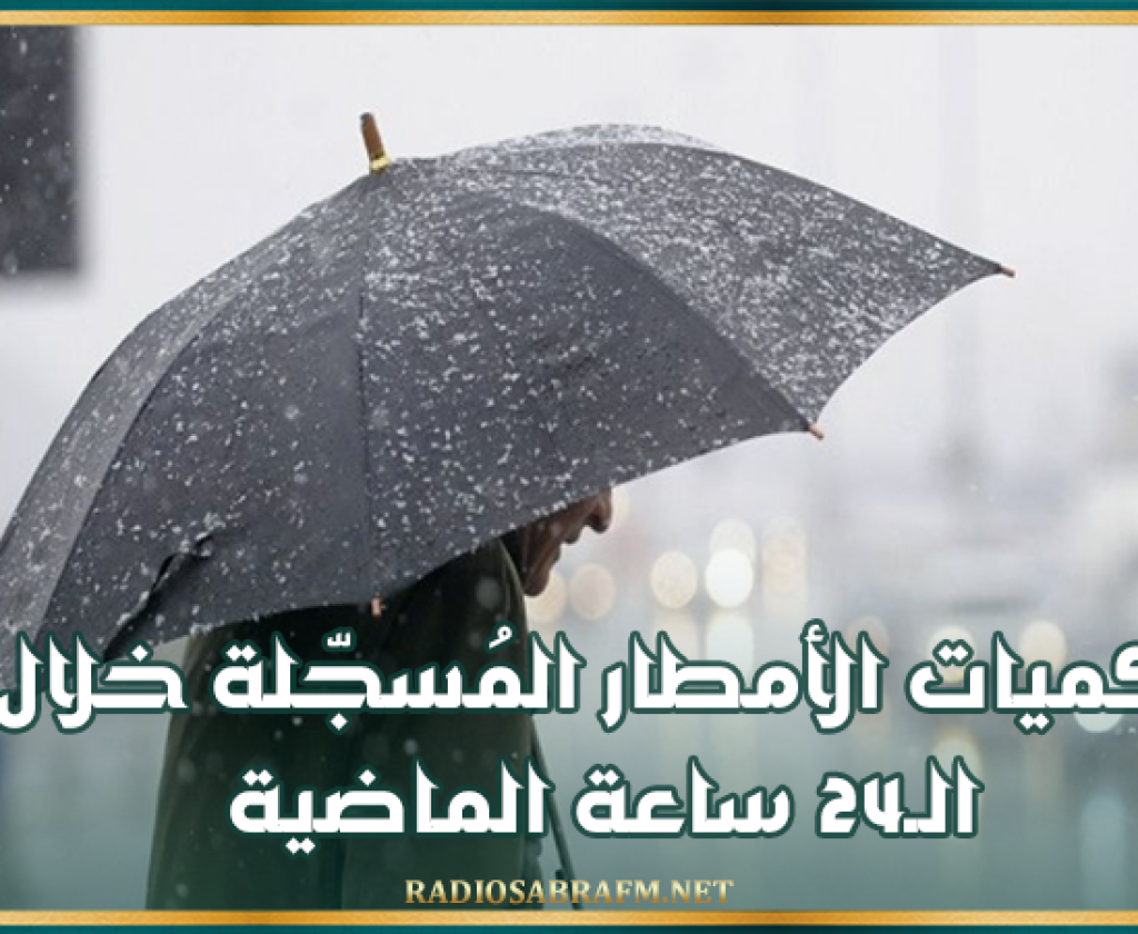 أعلاها في ولاية المهدية.. كميات الأمطار المُسجّلة خلال الـ24 ساعة الماضية