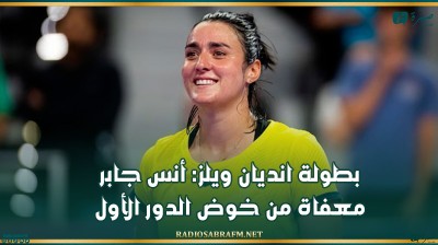 بطولة انديان ويلز: أنس جابر معفاة من خوض الدور الأول