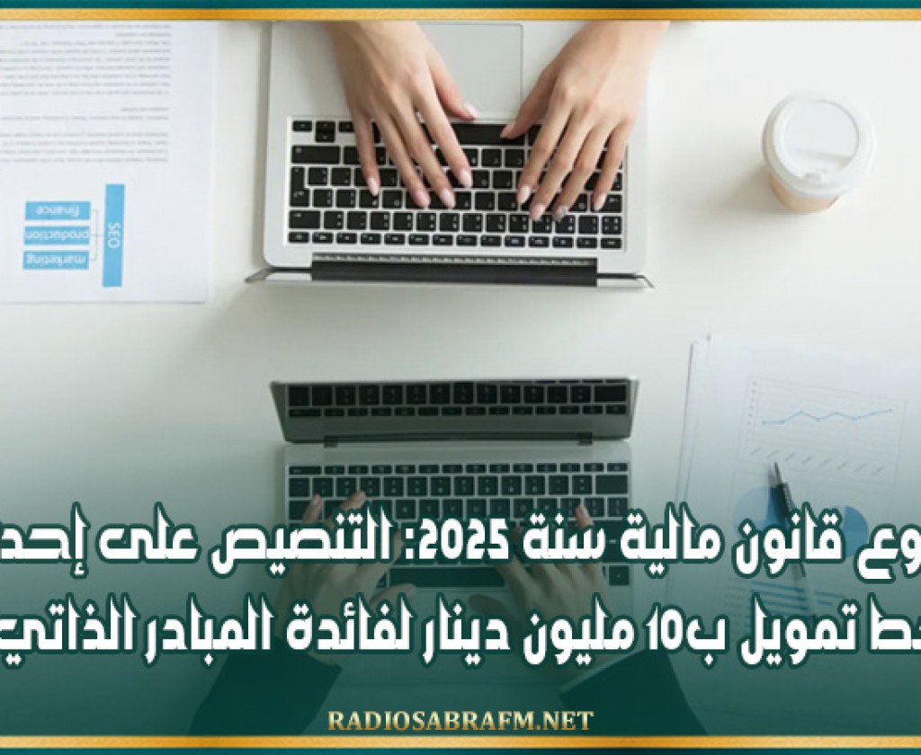 مشروع قانون مالية سنة 2025: التنصيص على إحداث خط تمويل ب10 مليون دينار لفائدة المبادر الذاتي