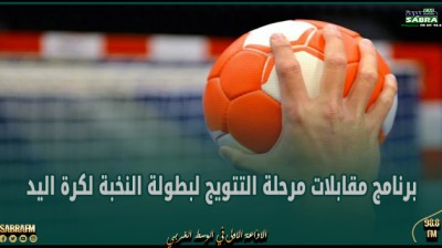 برنامج مقابلات مرحلة التتويج لبطولة النخبة لكرة اليد