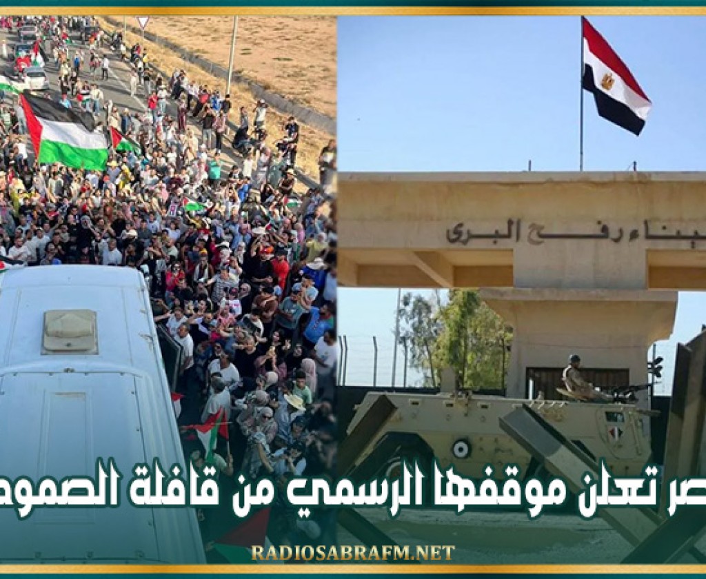 مصر تعلن موقفها الرسمي من قافلة الصمود