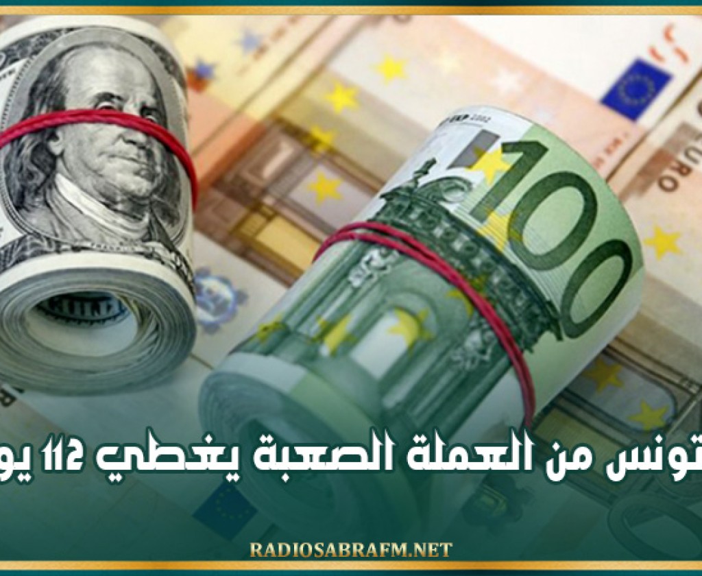 مخزون تونس من العملة الصعبة يغطي 112 يوم توريد