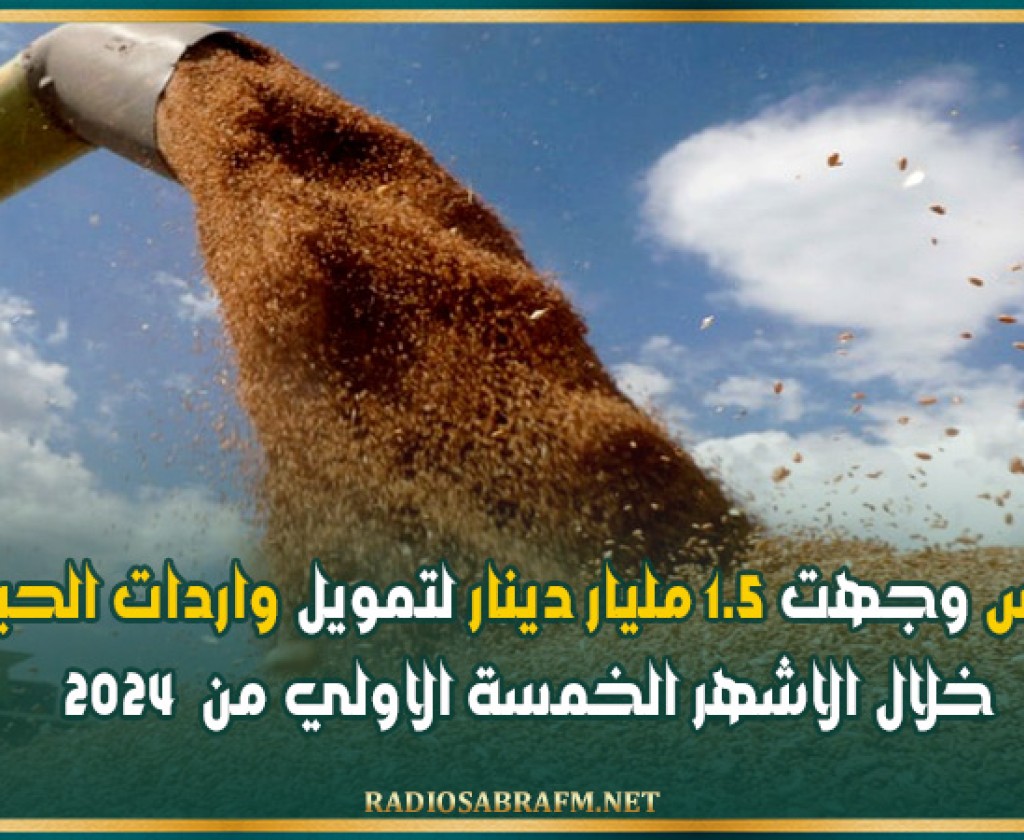 تونس وجهت 1.5 مليار دينار لتمويل واردات الحبوب خلال الاشهر الخمسة الاولي من 2024