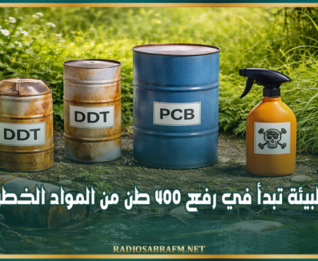 وزارة البيئة تبدأ في رفع 400 طن من المواد الخطرة