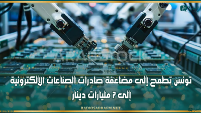 تونس تطمح إلى مضاعفة صادرات الصناعات الإلكترونية إلى 7 مليارات دينار