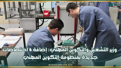وزير التشغيل والتكوين المهني: إضافة 6 اختصاصات جديدة بمنظومة التكوين المهني