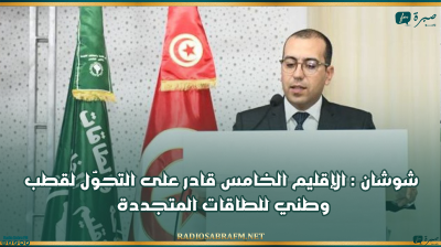 شوشان : الإقليم الخامس قادر على التحوّل لقطب وطني للطاقات المتجددة