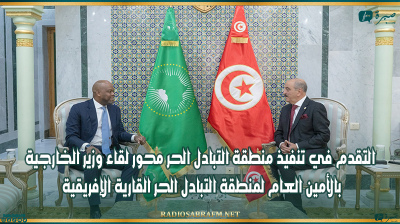 التقدم في تنفيذ منطقة التبادل الحر محور لقاء وزير الخارجية بالأمين العام لمنطقة التبادل الحر القارية الإفريقية