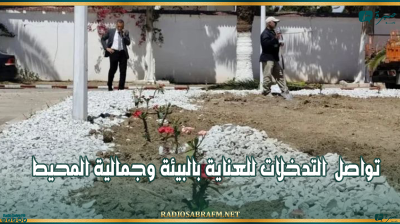 القيروان-رقادة: تواصل التدخلات للعناية بالبيئة وجمالية المحيط