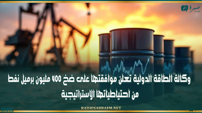 وكالة الطاقة الدولية تعلن موافقتها على ضخ 400 مليون ‌برميل نفط من احتياطياتها الاستراتيجية