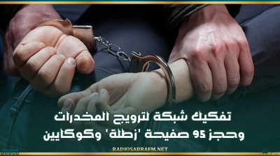 تفكيك شبكة لترويج المخدرات وحجز 95 صفيحة 'زطلة' وكوكايين