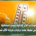 أستاذ مناخ: موجات الحر الحالية ليست استثنائية وتونس مقبلة على درجات حرارة أكثر شدة