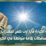 الرصد الجوي: درجات الحرارة في أوت ضمن المعدلات العادية وتساقطات هامة متوقعة في الخريف
