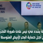 وزير الخارجية يشدد في نيس على ضرورة التحرّك العاجل من أجل حماية البحر الأبيض المتوسط