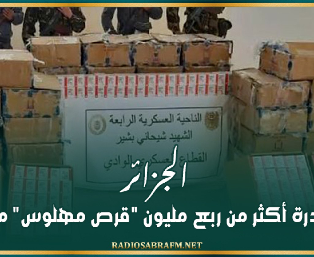 الجزائر.. مصادرة أكثر من ربع مليون 'قرص مهلوس' مهرّبة