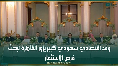 وفد اقتصادي سعودي كبير يزور القاهرة لبحث فرص الاستثمار