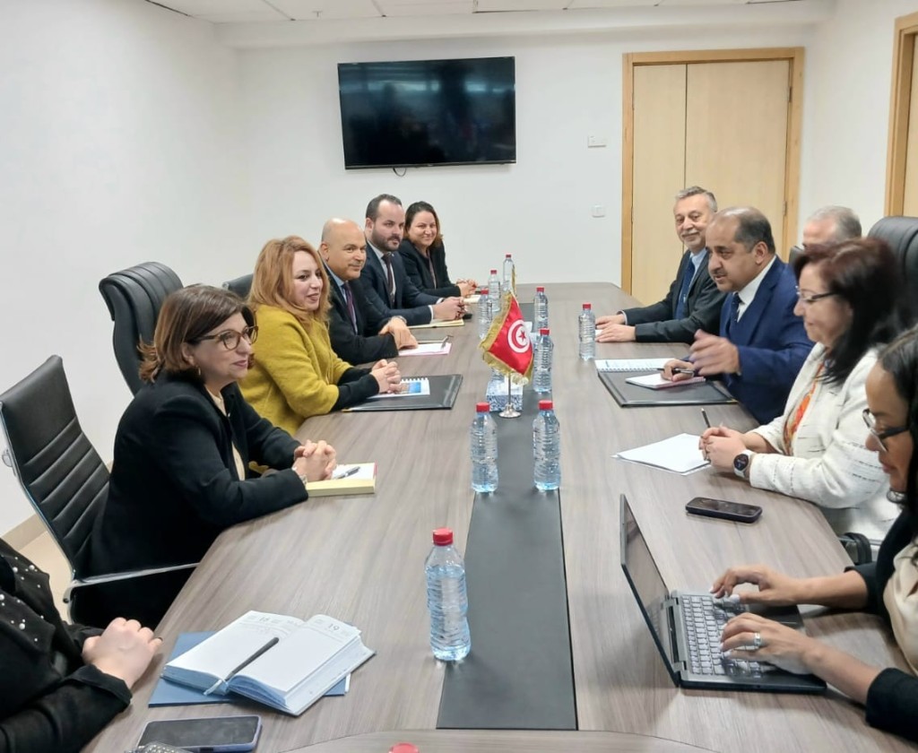 وزيرة الإقتصاد فريال الورغي تلتقي بالمدير التنفيذي للمكتب الممثل لتونس بالبنك الدولي