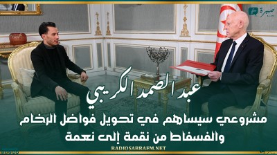 عبد الصمد الكريبي: مشروعي سيساهم في تحويل فواضل الرخام والفسفاط من نقمة إلى نعمة