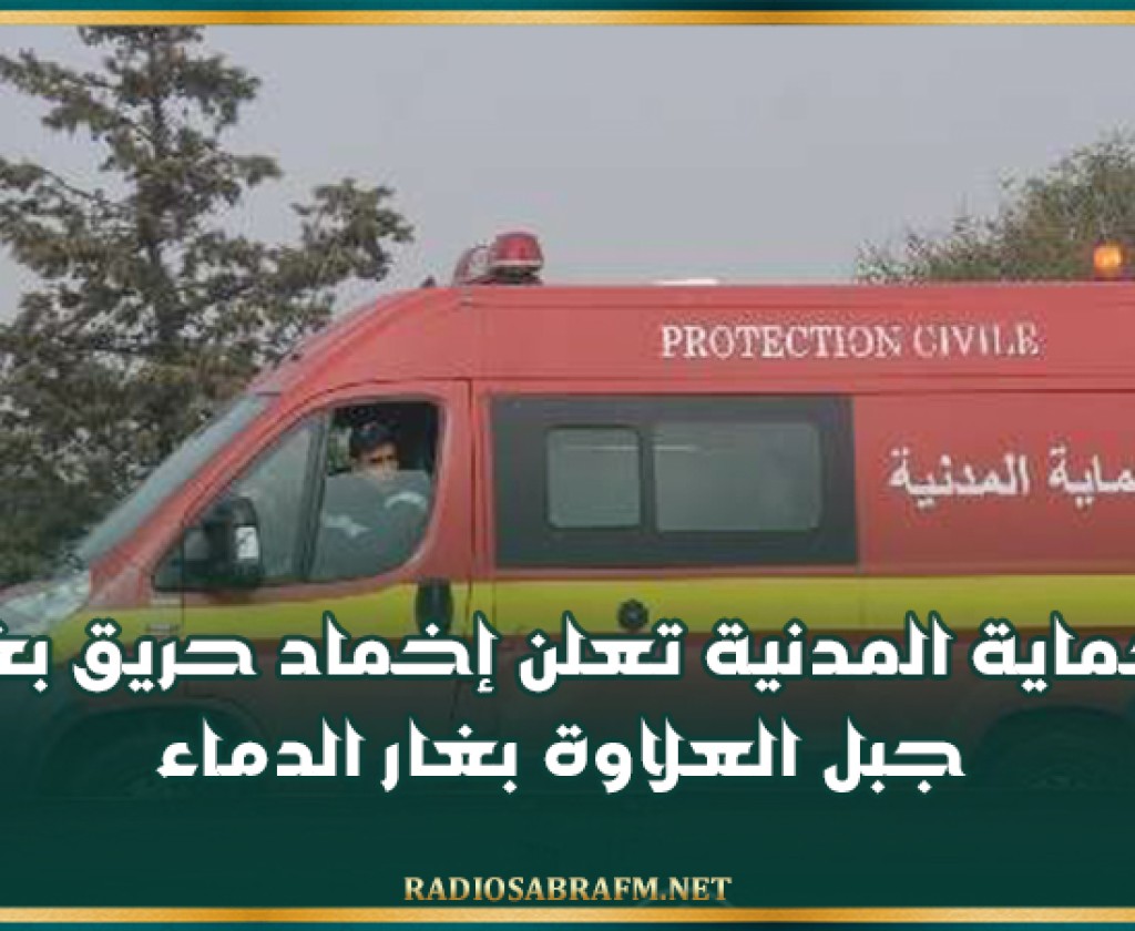 الحماية المدنية تعلن إخماد حريق بغابة جبل العلاوة بغار الدماء