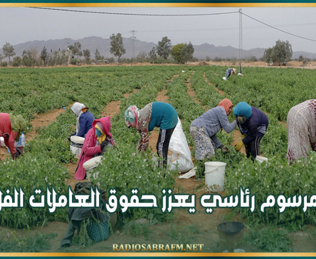 صدور مرسوم نظام الحماية الاجتماعية للعاملات الفلاحيات بالرائد الرسمي