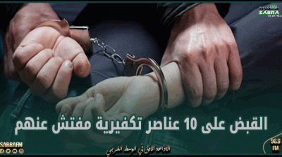 القبض على 10 عناصر تكفيرية مفتش عنهم