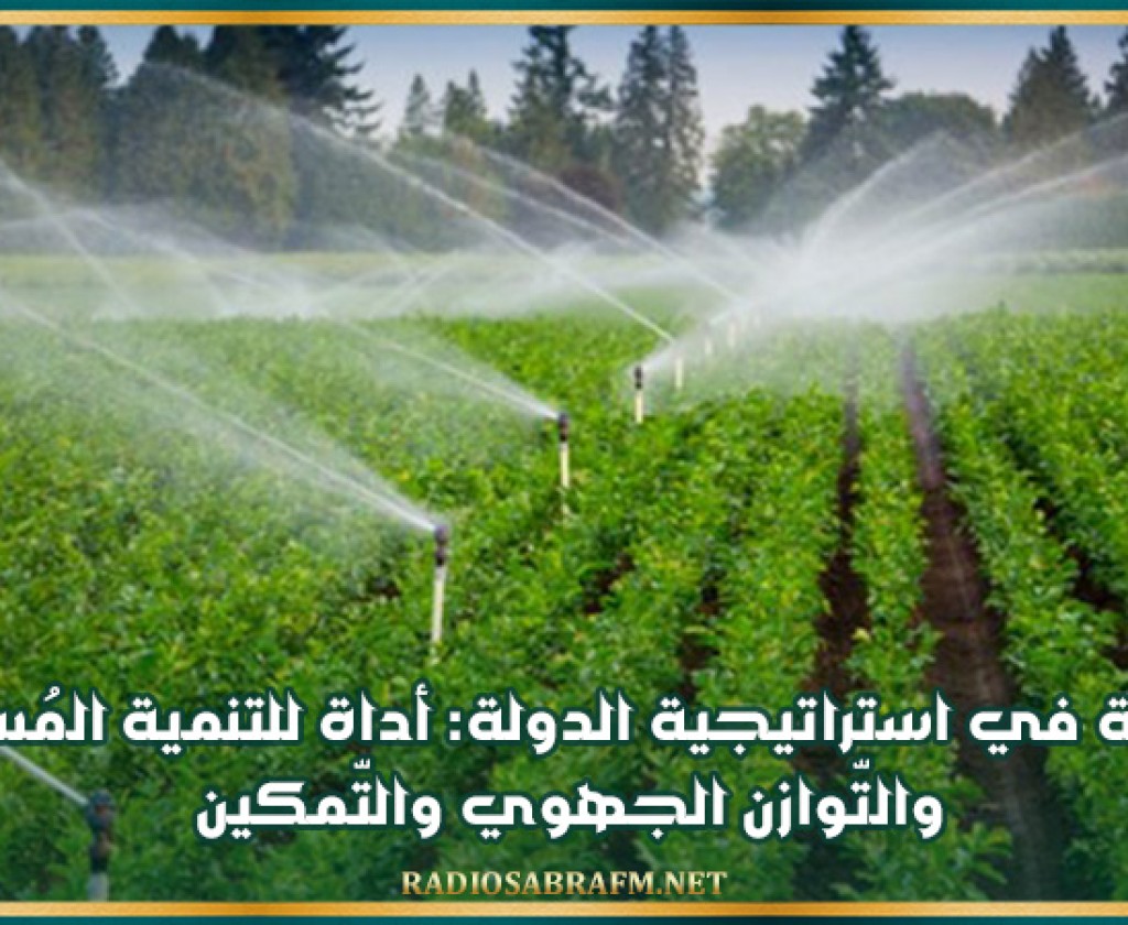 الفلاحة في استراتيجية الدولة: أداة للتنمية المُستدامة والتّوازن الجهوي والتّمكين