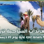 العائدات السياحية تزيد بنسبة 7،8 بالمائة إلى غاية يوم 20 ديسمبر 2024