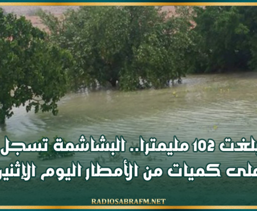 بلغت 102 مليمترا.. البشاشمة تسجل أعلى كميات من الأمطار اليوم الإثنين