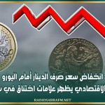 انخفاض سعر صرف الدينار أمام اليورو والنشاط الاقتصادي يظهر علامات اختناق في سنة 2023