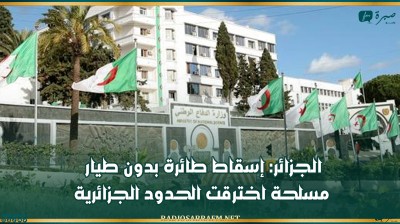 الجزائر: إسقاط طائرة بدون طيار مسلحة اخترقت الحدود الجزائرية