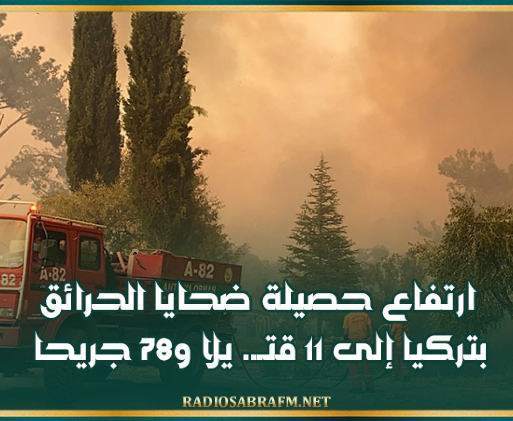ارتفاع حصيلة ضحايا الحرائق بتركيا إلى 11 قتــ. يلا و78 جريحا