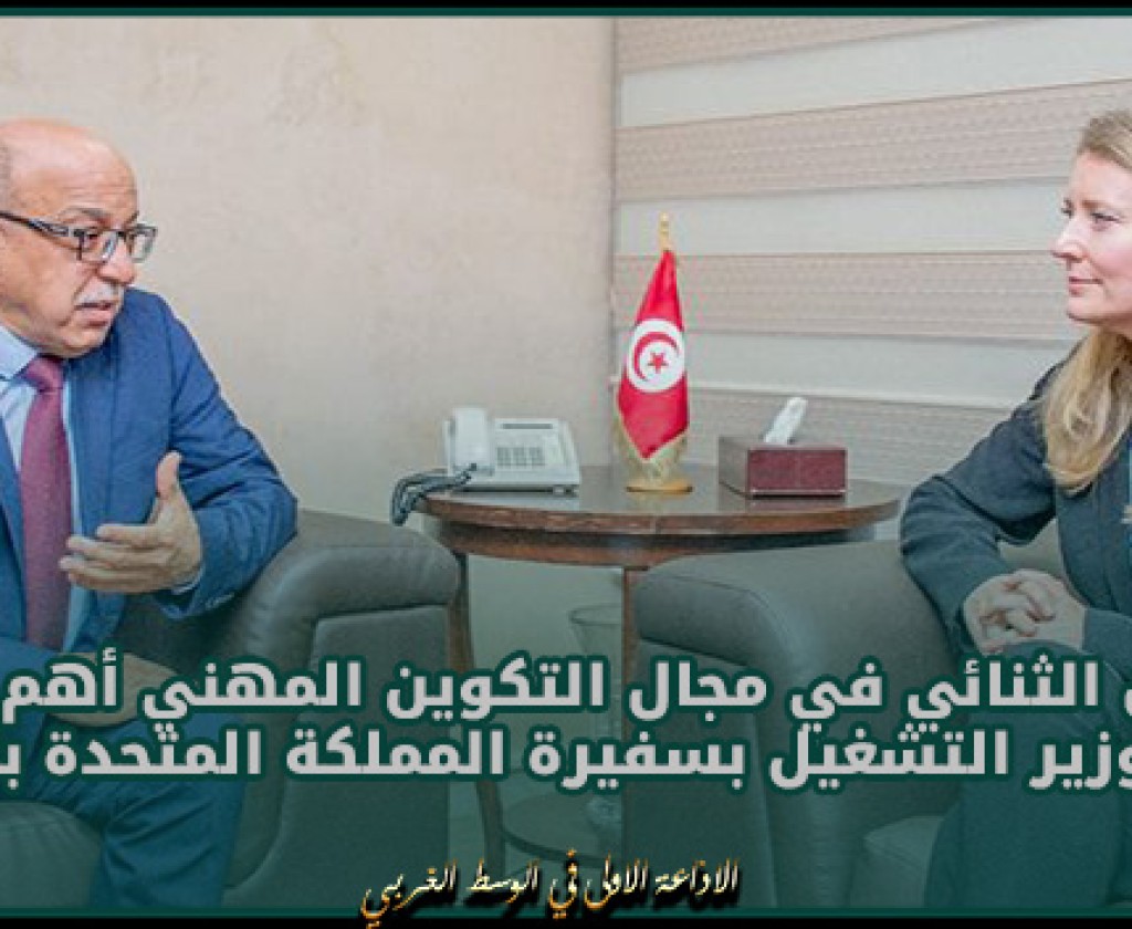 التعاون الثنائي في مجال التكوين المهني أهم محاور لقاء وزير التشغيل بسفيرة المملكة المتحدة بتونس