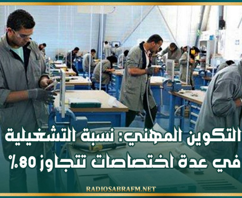 التكوين المهني: نسبة التشغيلية في عدة اختصاصات تتجاوز 80%
