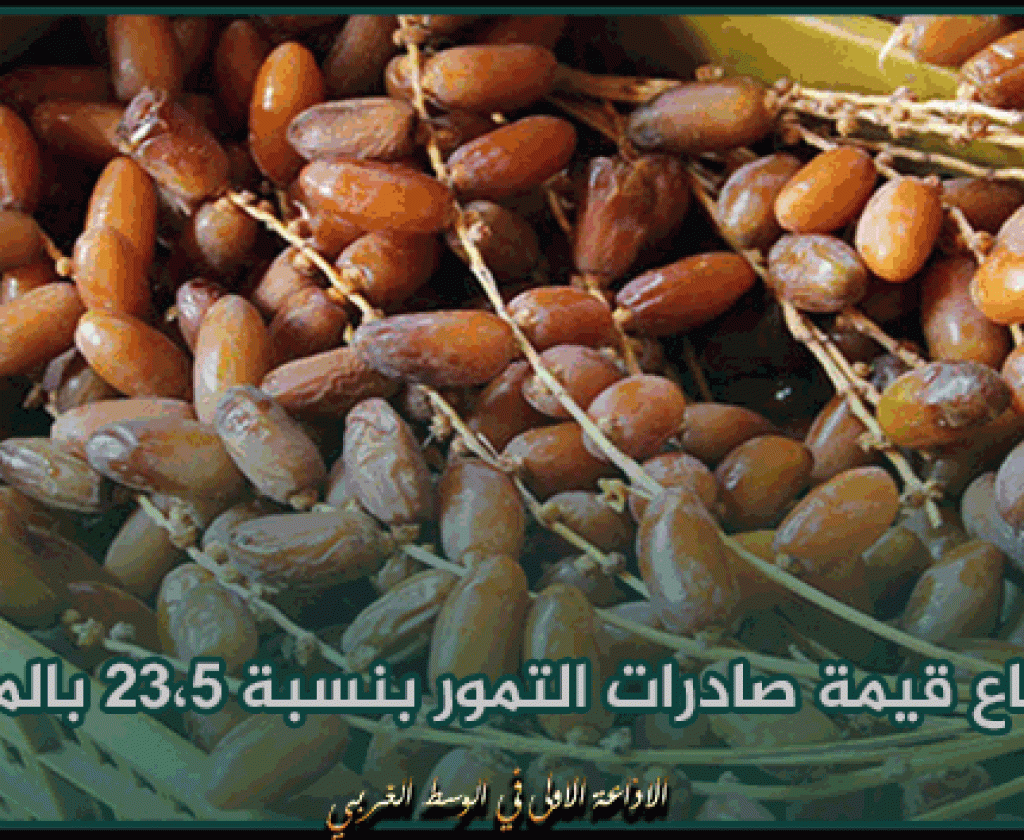 ارتفاع قيمة صادرات التمور بنسبة 23،5 بالمائة موفى فيفري الماضي
