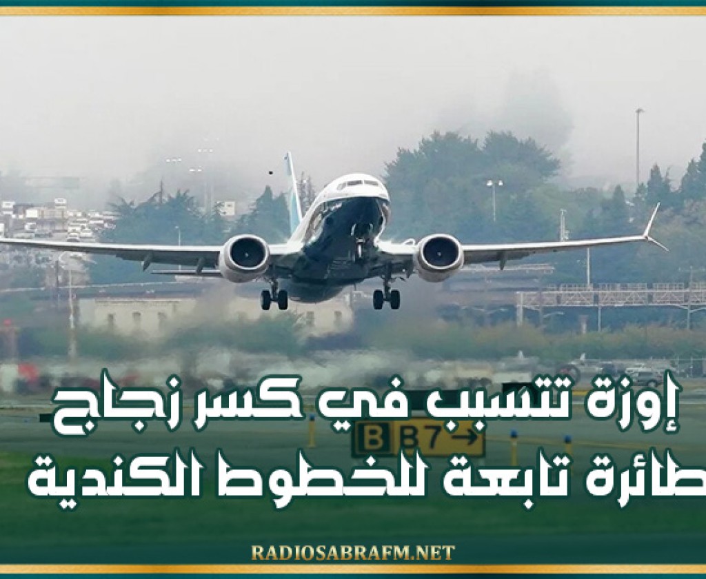 إوزة تتسبب في كسر زجاج طائرة تابعة للخطوط الكندية