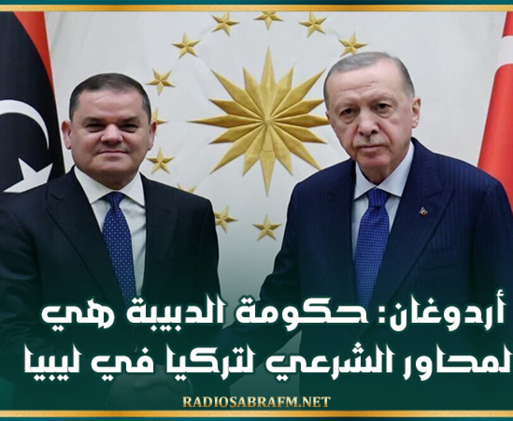 أردوغان: حكومة الدبيبة هي المحاور الشرعي لتركيا في ليبيا