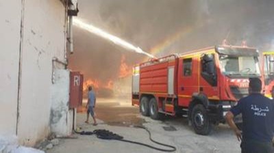 بنزرت: السيطرة على حريق هائل نشب بـ3 محلات تجارية وسط مدينة بنزرت