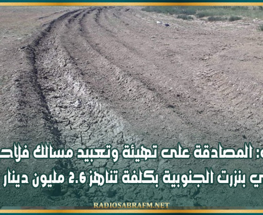 بنزرت: المصادقة على تهيئة وتعبيد مسالك فلاحية في بنزرت الجنوبية بكلفة تناهز 2.6 مليون دينار