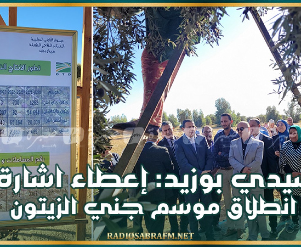 سيدي بوزيد: إعطاء اشارة انطلاق موسم جني الزيتون