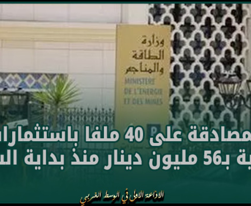 برنامج التأهيل الصناعي: المصادقة على 40 ملفا باستثمارات جملية بـ56 مليون دينار منذ بداية السنة